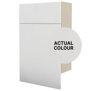 Duarti By Calypso Cascade 500mm Floor Reaching Slimline Toilet Unit - Mirror Grey