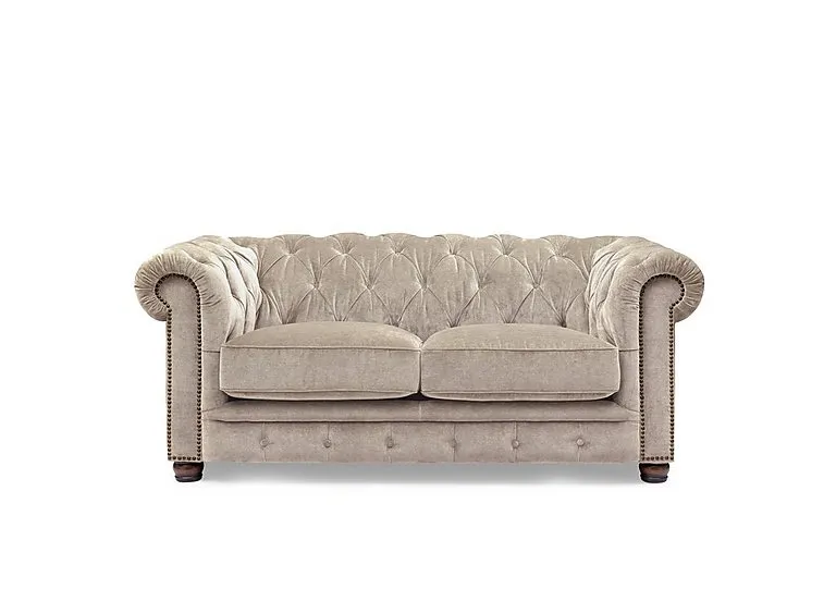 Shackleton 2 Seater Fabric Chesterfield Sofa - Barley