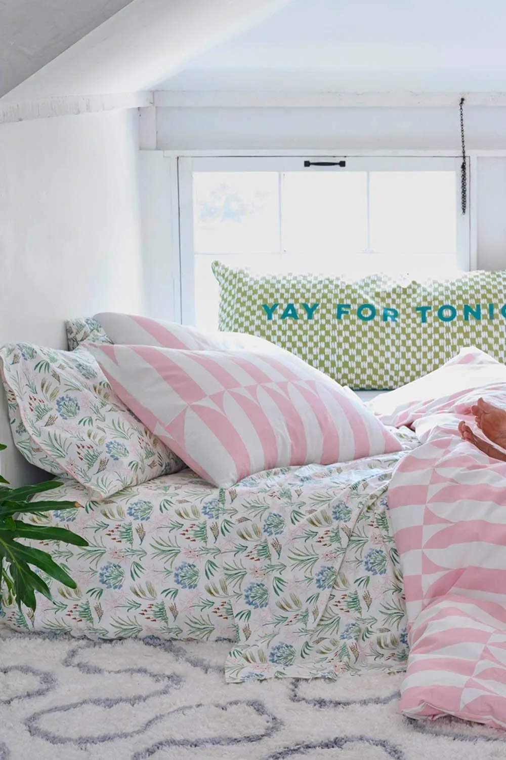 Martex Pink Waverly Tile Duvet Cover Set 2