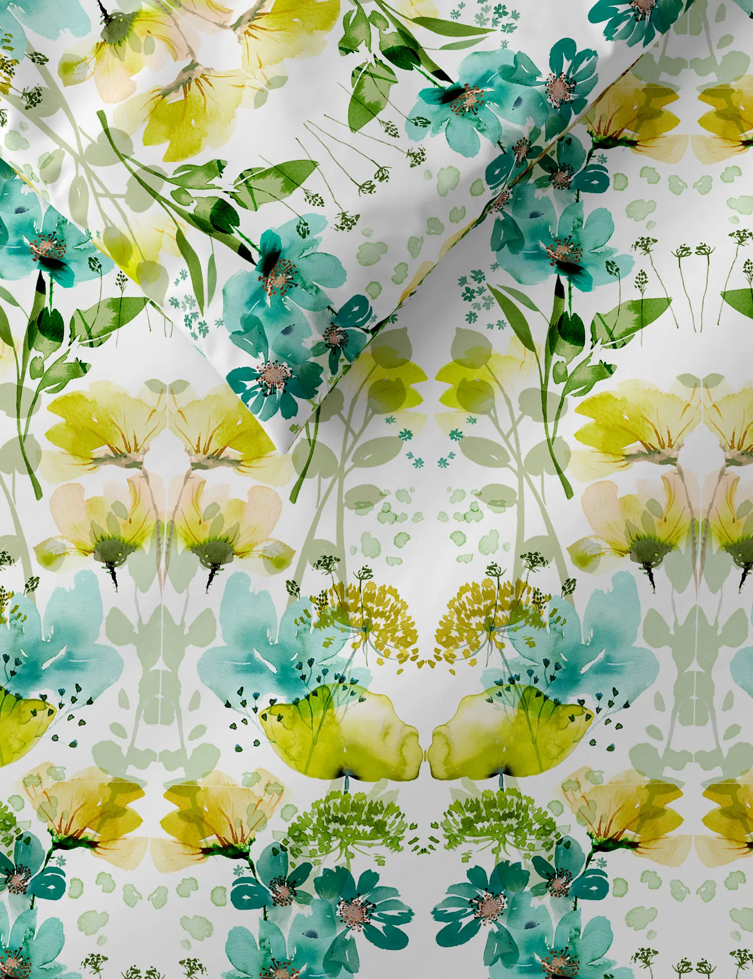 M&S Pure Cotton Floral Bedding Set