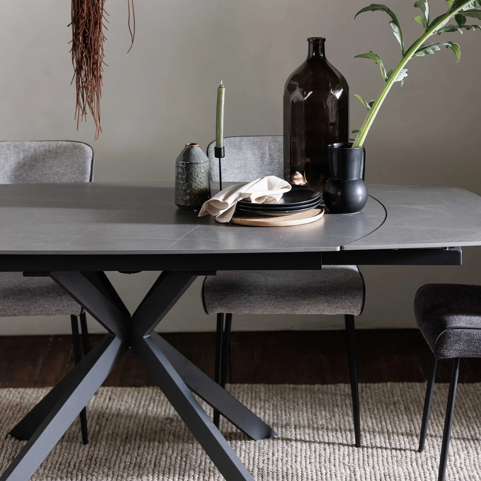 Galini Stone Extending Dining Table Grey | Barker & Stonehouse 2