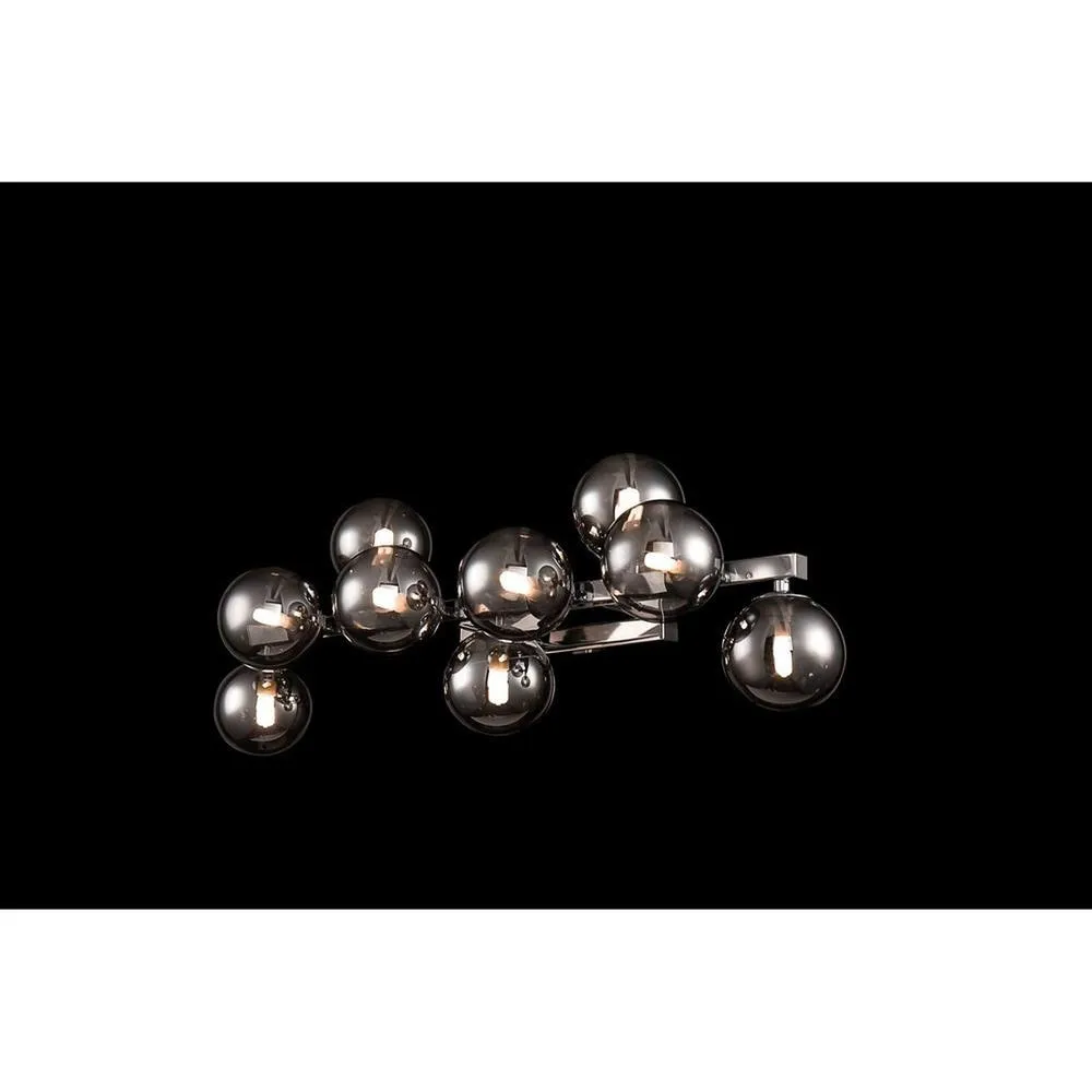 Netlighting Dallas Wall Lamp Chrome 9 Light G9 in Grey 2