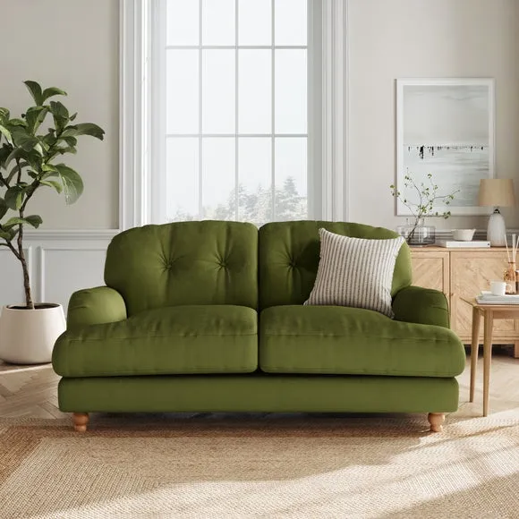 Martha Matte Plush Velvet 2 Seater Sofa 1
