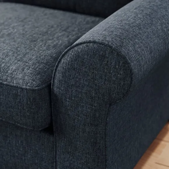 Flori Soft Chenille Corner Sofa 4