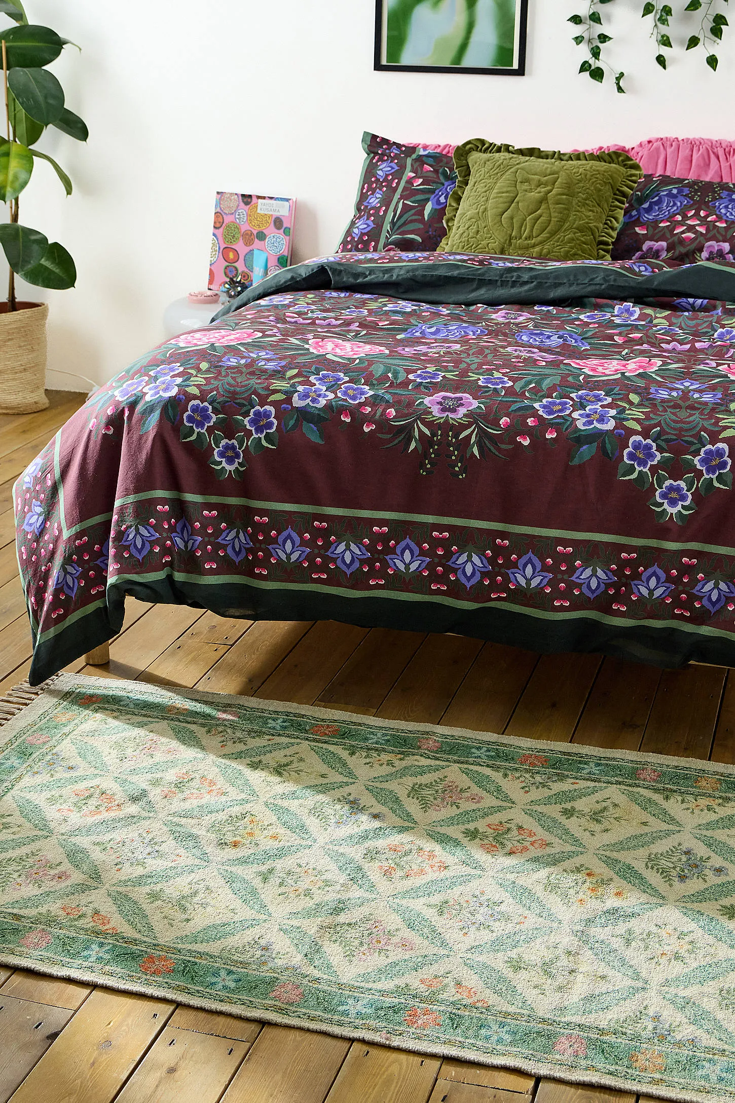 Alice Vintage 3x5ft / 90x150cm Rug - Blue 2