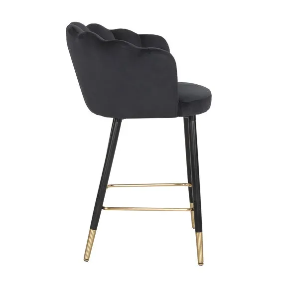 Vivian Counter Height Bar Stool, Velvet 3