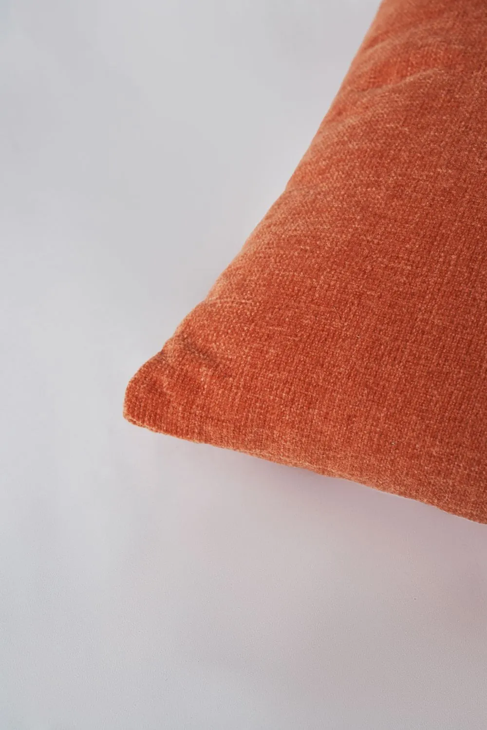 BHS Chenille Cushion in Terracotta 3