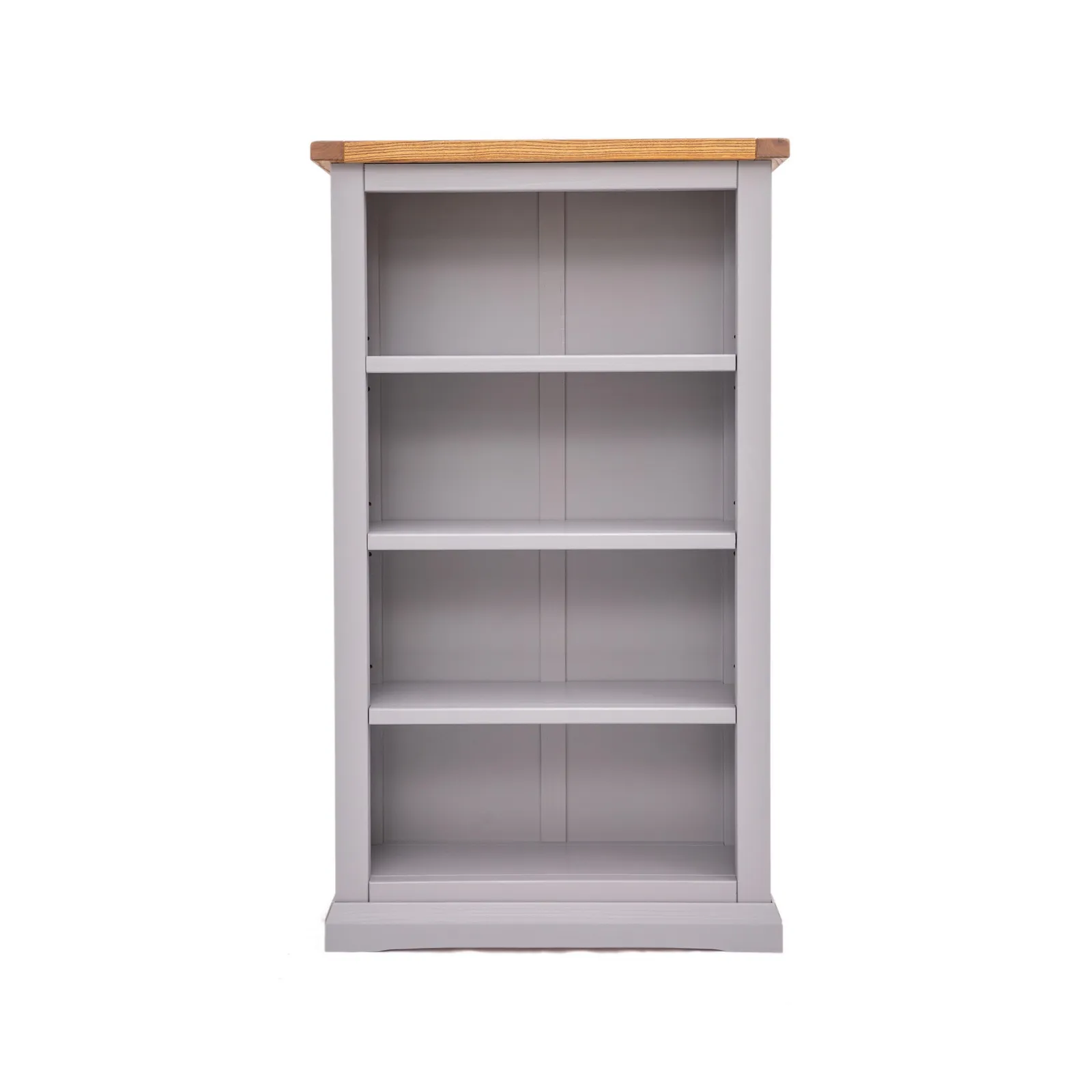 Cabinet Bits Bookcase with plinth 120x70x25cm in Grey