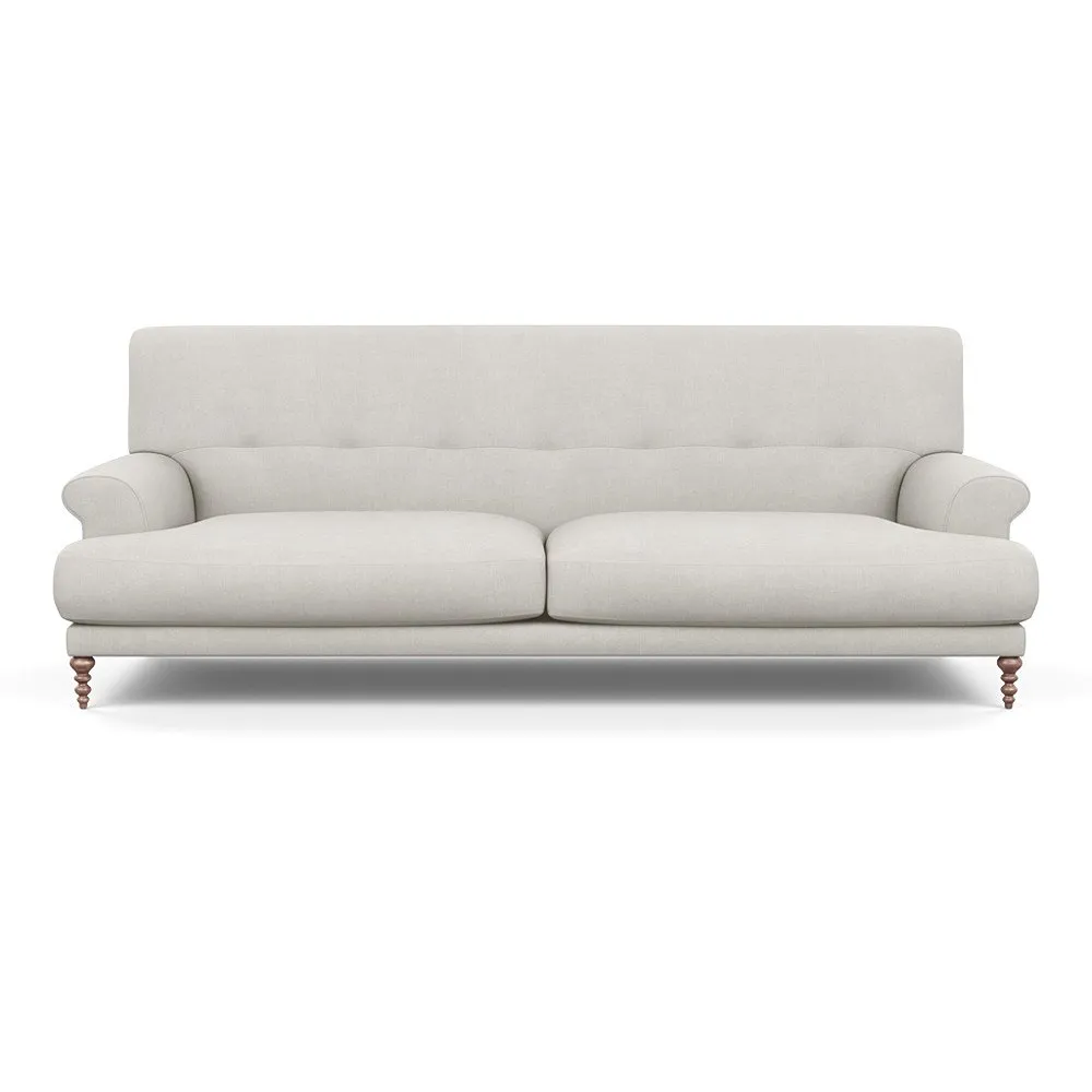 Scp Oscar 3 Seater Informal Sofa Capelo Linen-Cotton Sea Salt Walnut Feet 1