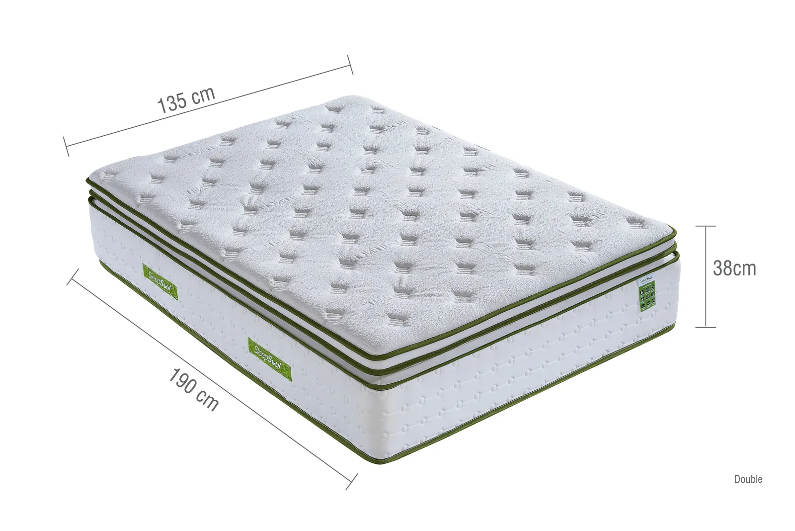 Birlea SleepSoul Space Orthopaedic Mattress Memory Foam Pocket Sprung in White 2