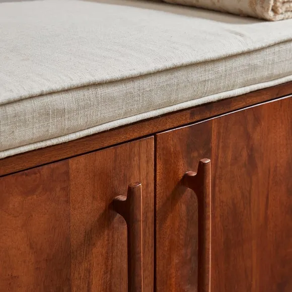 Maxton Storage Bench, Mango Wood 3