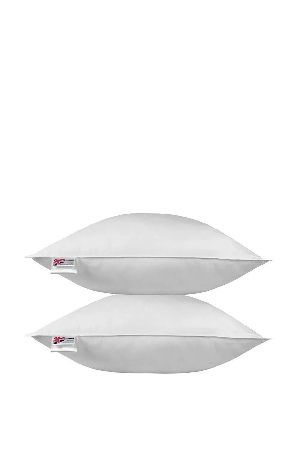 Homescapes Microfibre Euro Continental Square Pillow Pair - 80cm x 80cm in White 4