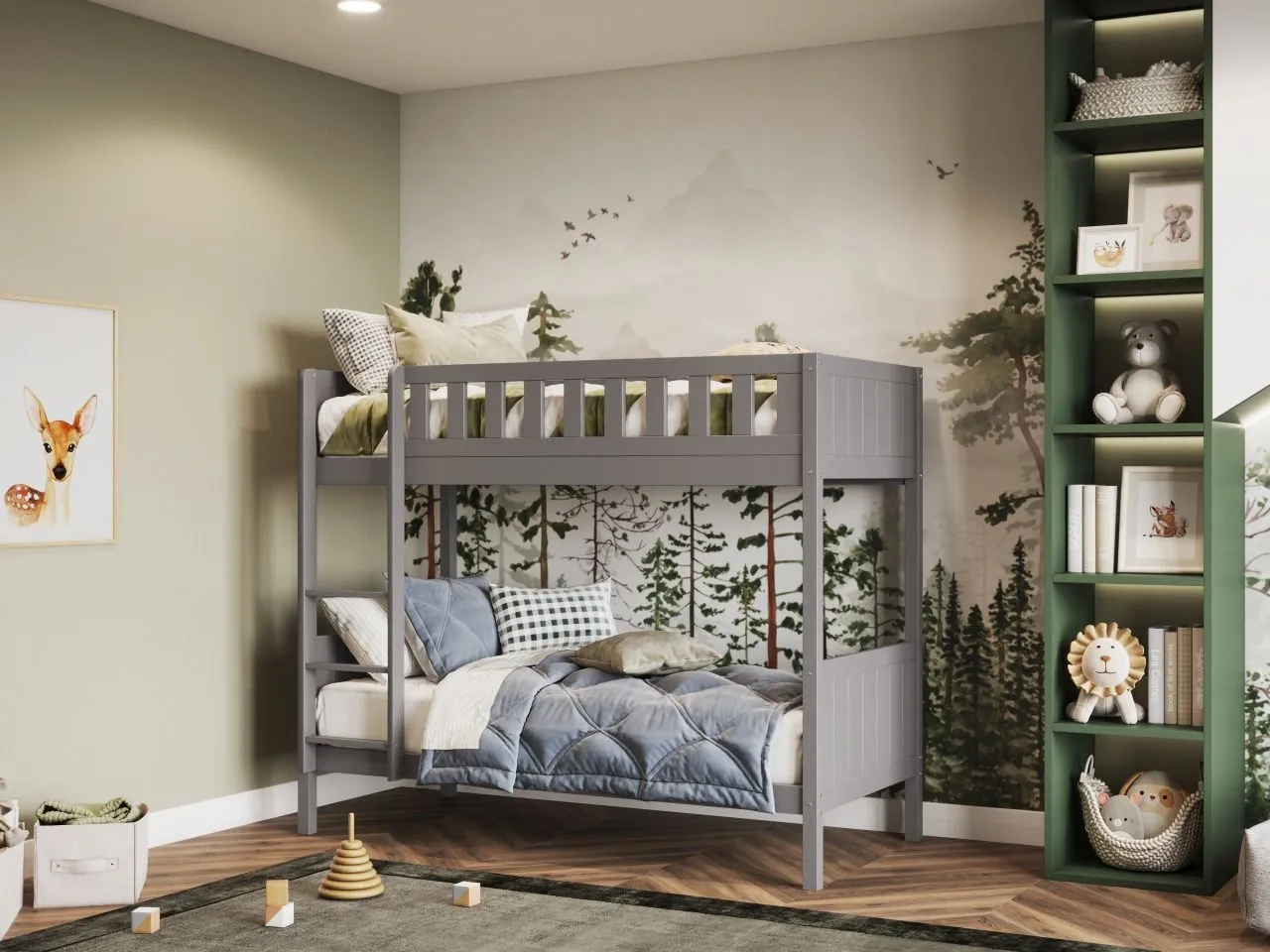 Flair Bea Shorty Bunk Bed in Grey 2