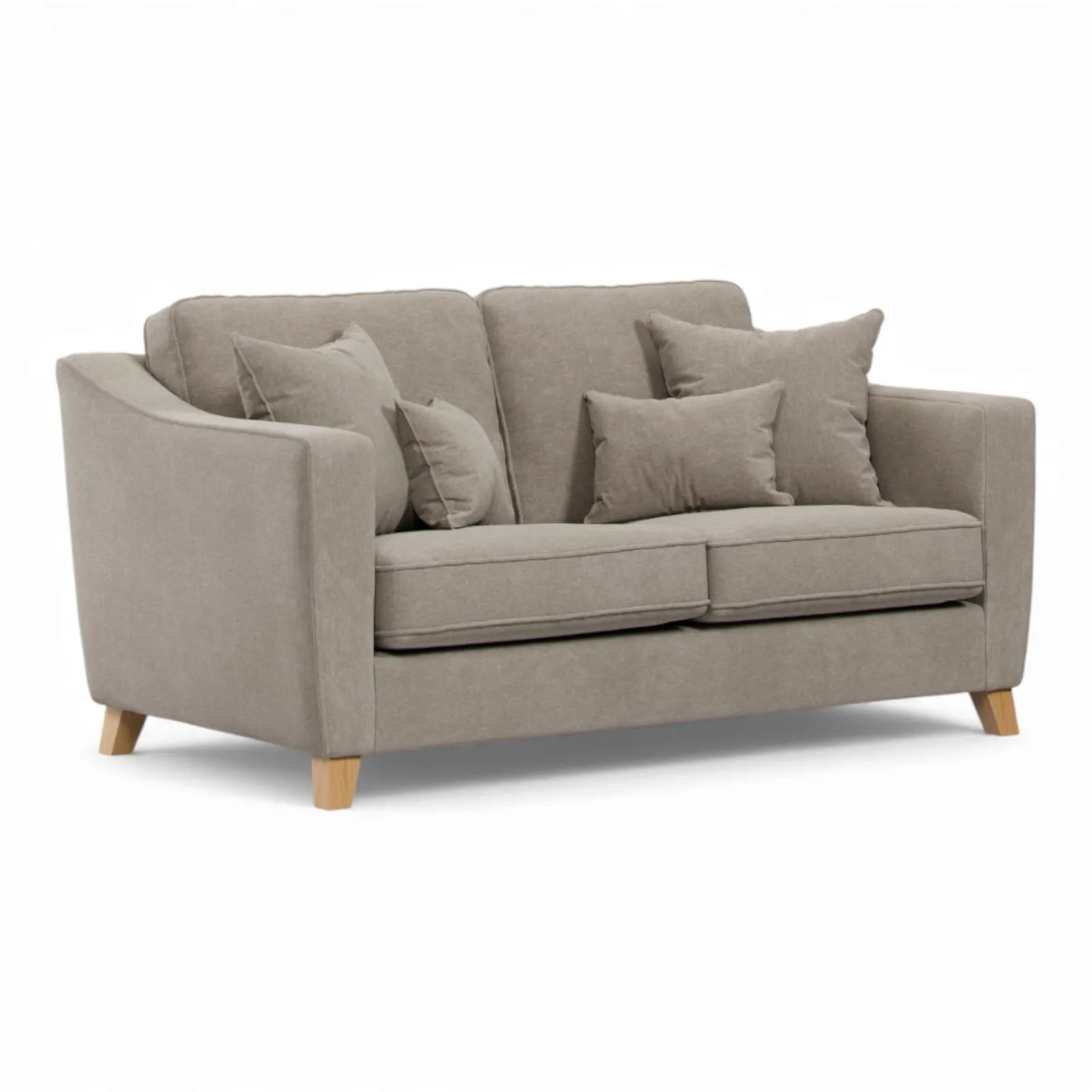 The Great Sofa Company Jackson 2 Seater Chenille Sofa in Stone 2