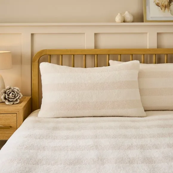 Borg Fleece Duvet Cover and Pillowcase Set 2