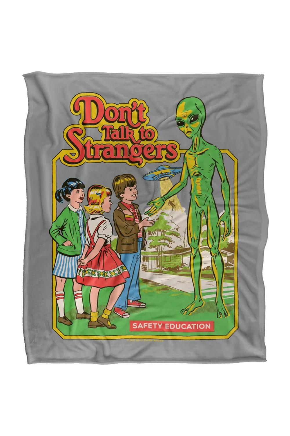 Steven Rhodes Don'T Talk To Strangers Silky Super Soft Throw Blanket