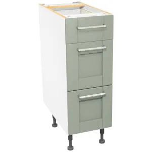 Wickes Ohio Reed Green Shaker Drawer Unit - 300mm