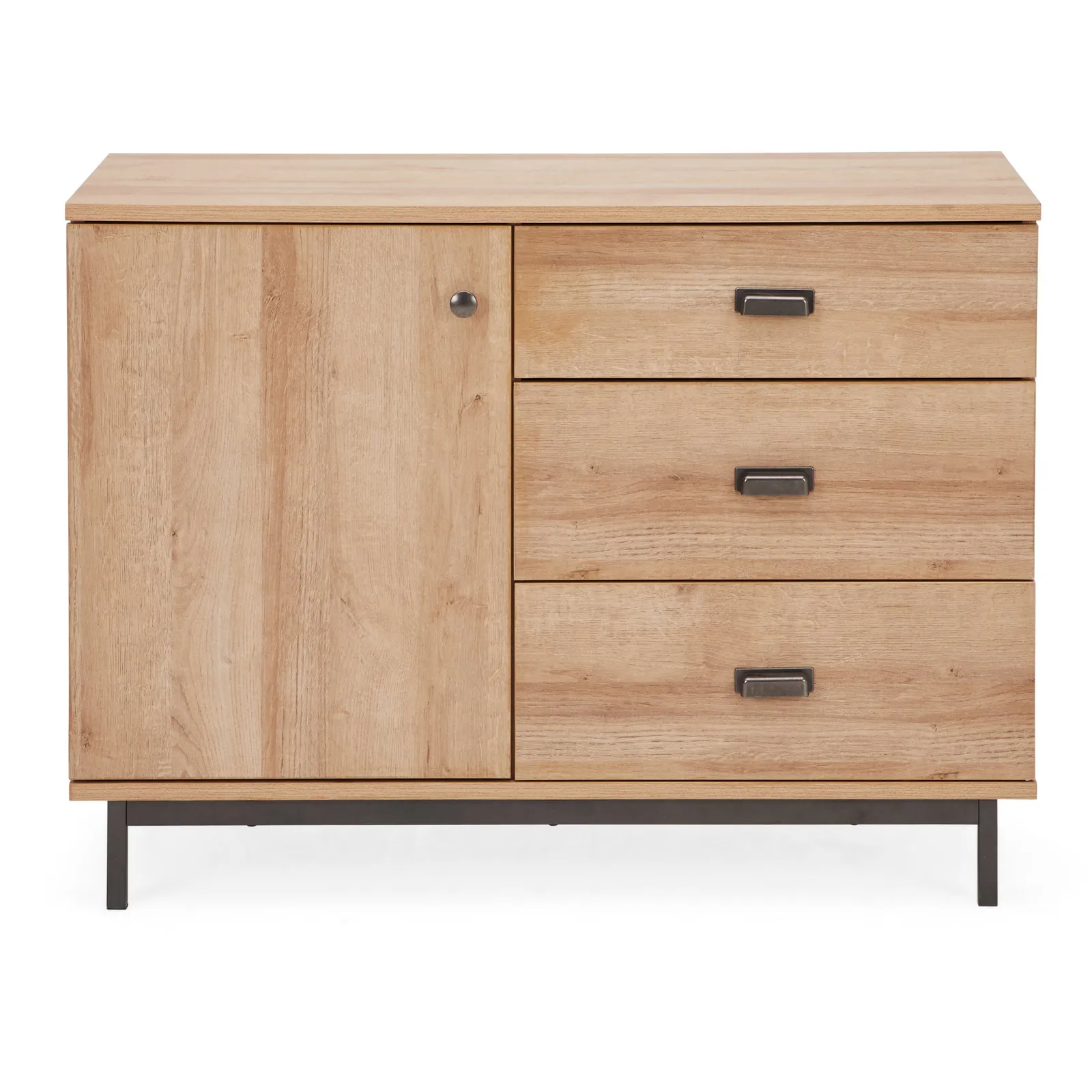 Fulton Oak Effect Small Sideboard Light Oak