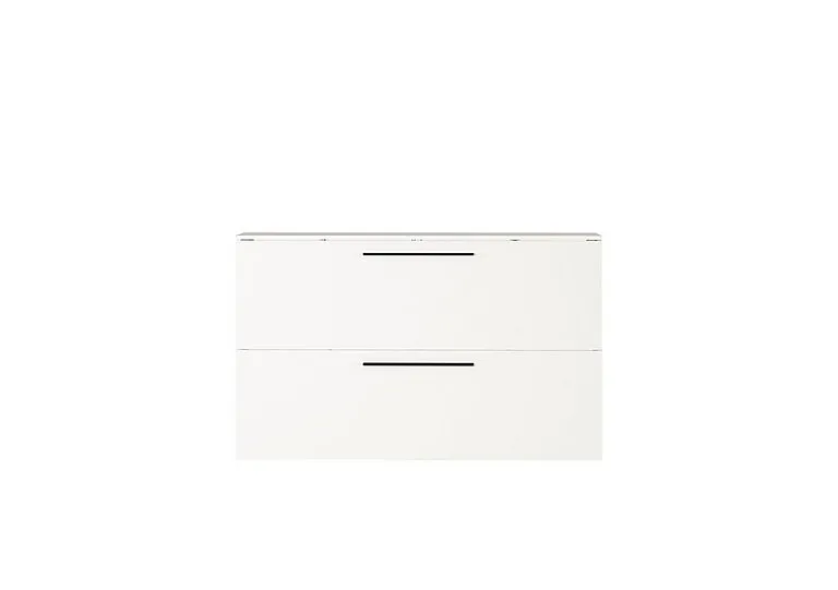Avery Large 2 Door Shoe Cabinet - White