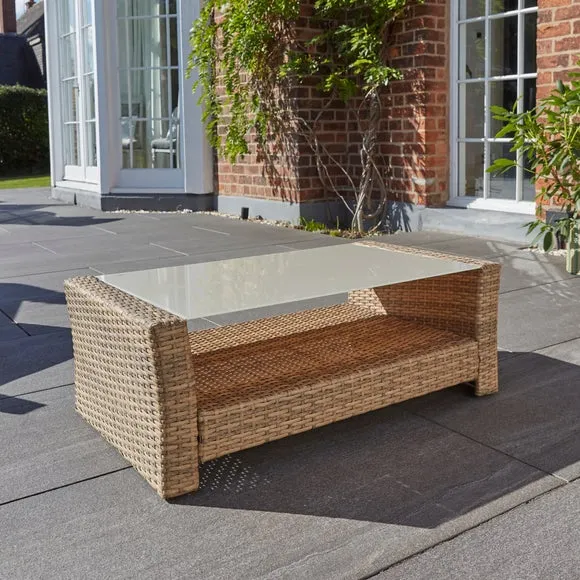 Malta Rattan Effect 4 Seater Conversation Set 5