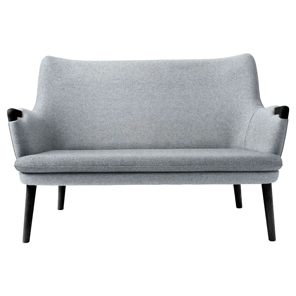Carl Hansen & Son CH72 Sofa Frame Black Oak Upholstered in Hallingdal 130 3