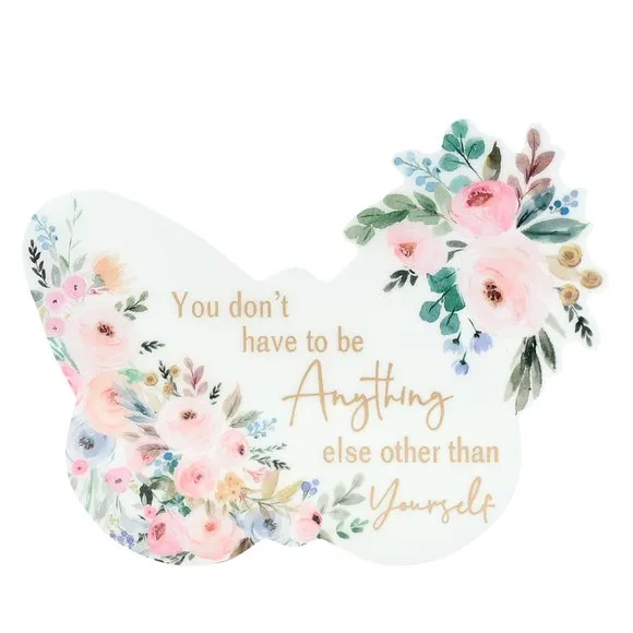 The Cottage Garden Be Yourself Butterfly Plaque 2