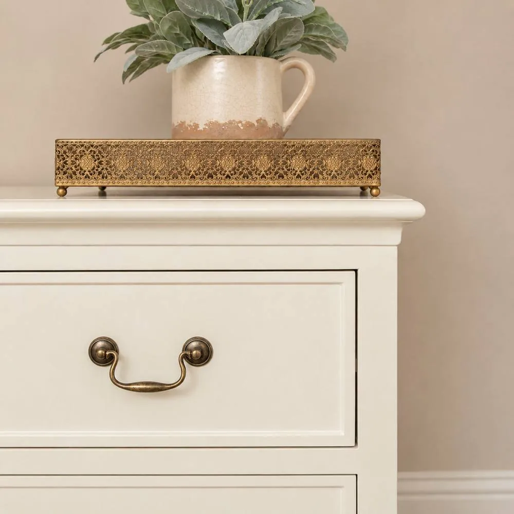 Melody Maison Large Ivory 8 Drawer Chest Of Drawers - Charlotte Ivory Range 2