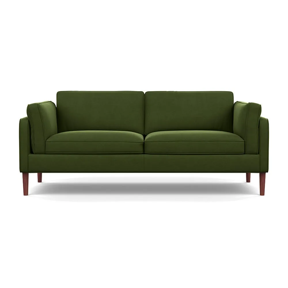 Heal's Sonno 3 Seater Nobilis Velvet Leaf Walnut Feet 1