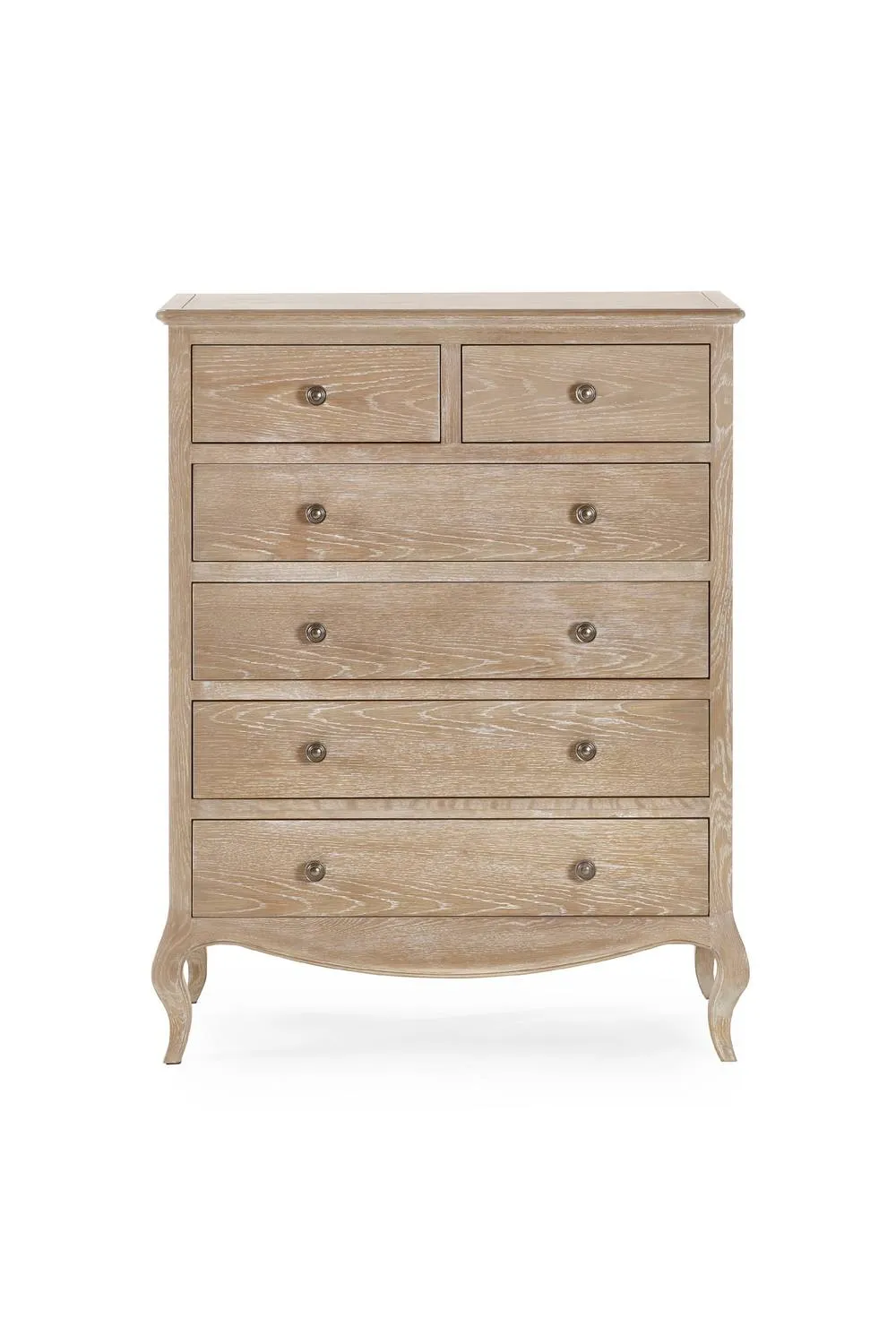 Julian Bowen Camille French Style 6 Drawer Chest (4+2) in Beige 5