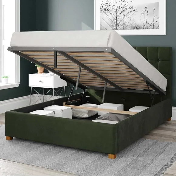 Sinatra Plush Velvet Ottoman Bed Frame 2