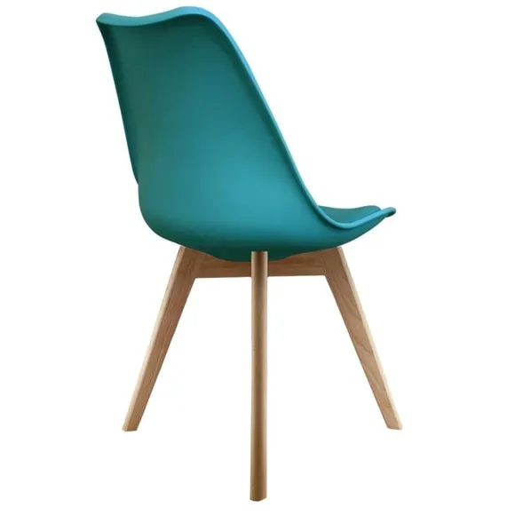 Fusion Living Soho Plastic Dining Chair with Squared Legs 5