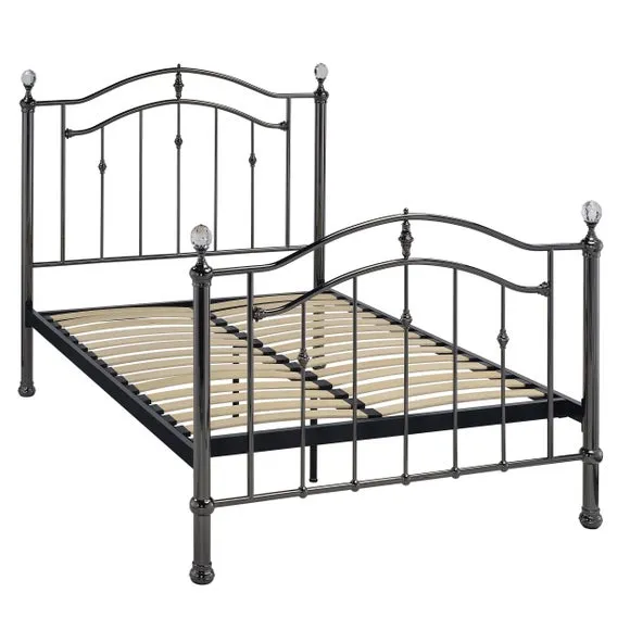 Callisto Chrome and Crystal Bed Frame 6