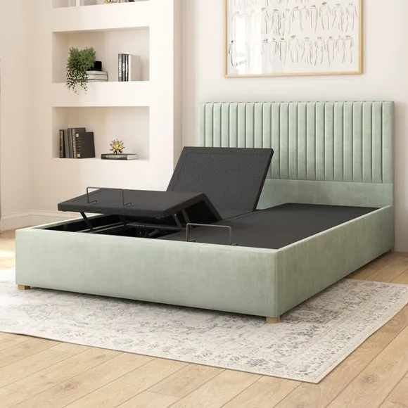 Grant Plush Velvet Adjustable Bed 3