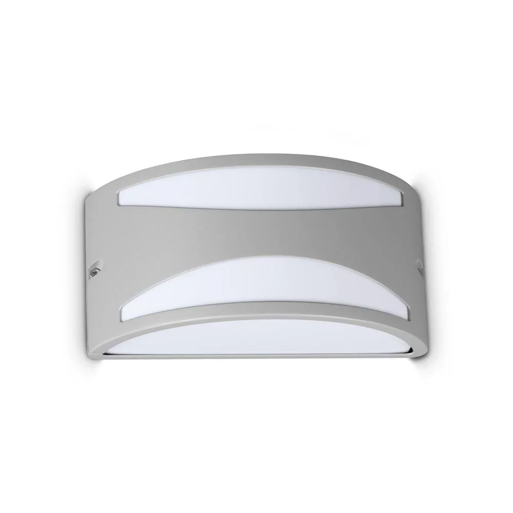 Netlighting Rex Outdoor Flush Wall Lamp Grey 1x E27 IP44