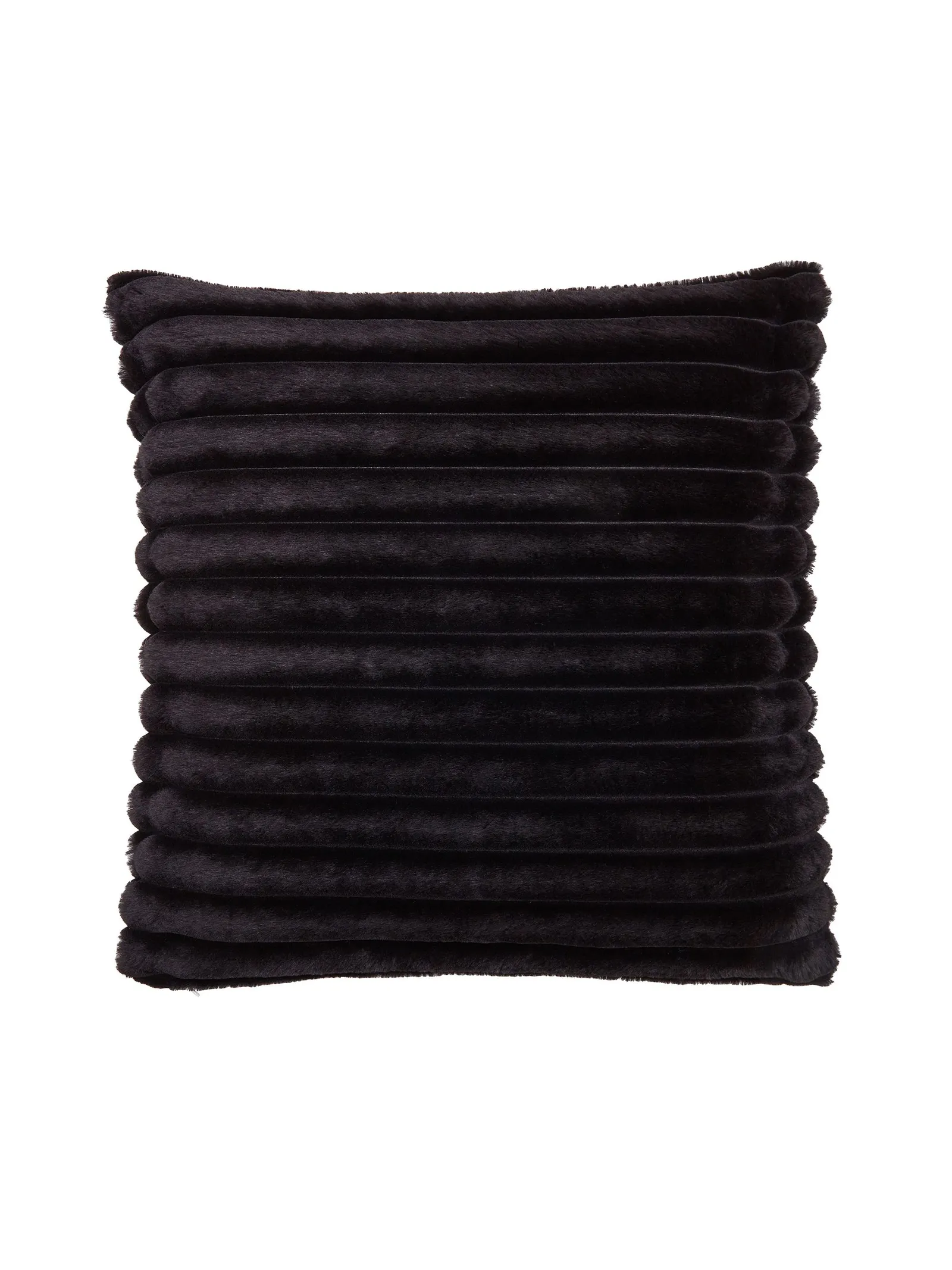 Catherine Lansfield 'Cosy Ribbed' Cushion in Black 4
