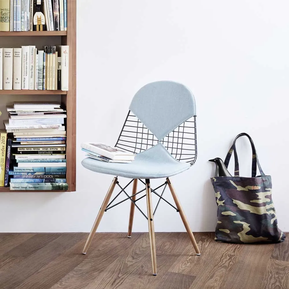 Vitra Eames DKW 2 Wire Chair Hopsak 81 Ice Blue Ivory Bikini 4