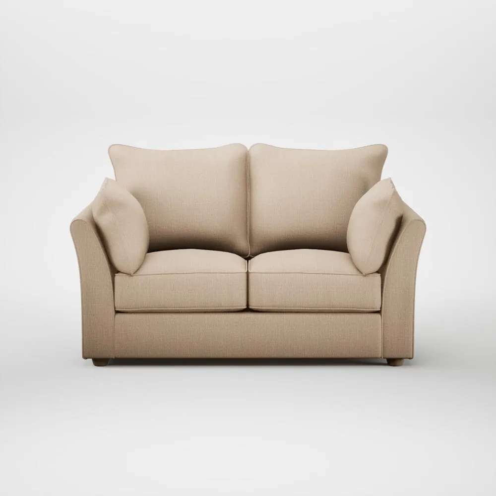 Heal's Tailor 2 Seater Sofa Smart Cotton Linen Rice Natural Feet 2