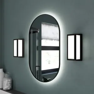 Sensio Nebula Black Colour Changing LED Bathroom Mirror - 500 x 800mm 2