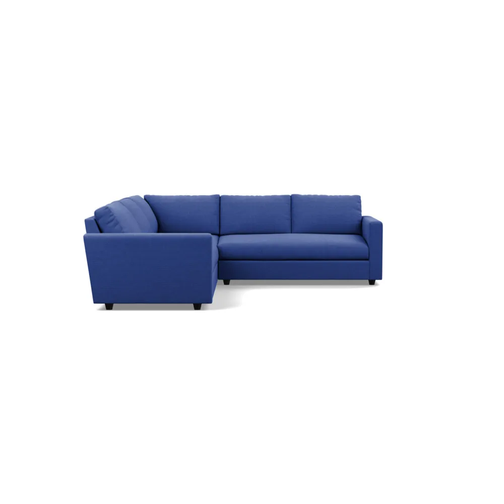 Heal's Nimbus II Large Corner Sofa Brushed Cotton Cobalt