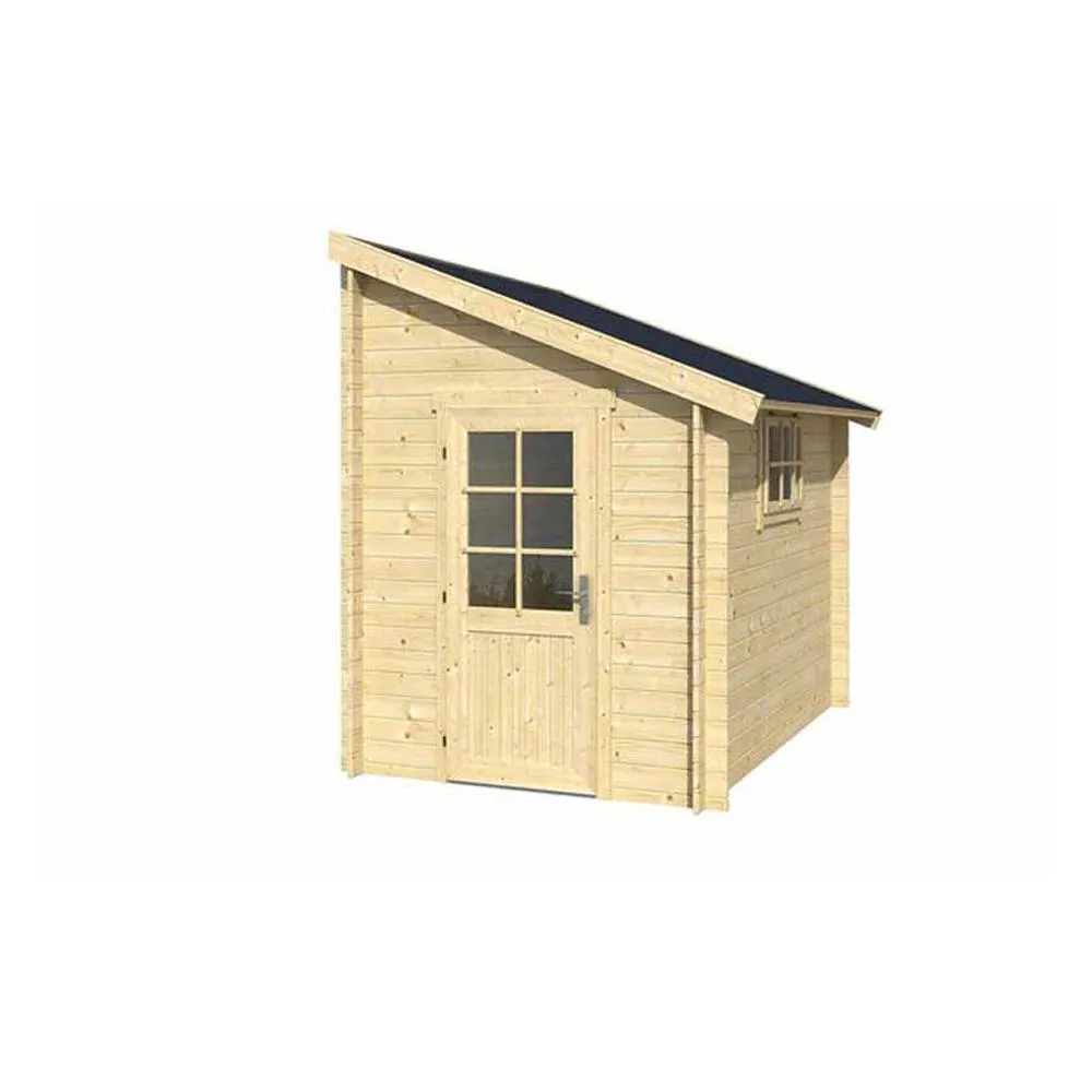Lasita Maja Ltd Jura-Log Cabin, Garden Room, Home Office - L214.6xW295xH267.9 cm in Light Oak 2