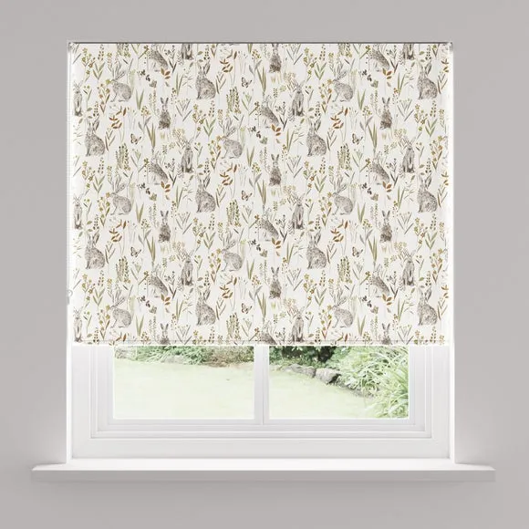 Hares Natural Blackout Roller Blind 3