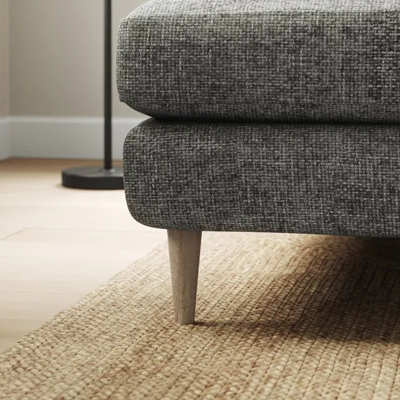 Sven Chunky Chenille Large Corner Chaise Sofa 4