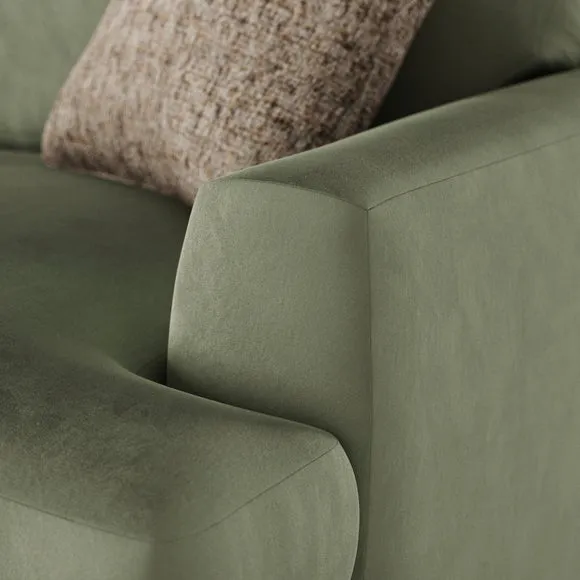 Lawson Matte Plush Velvet 3 Seater Sofa 5
