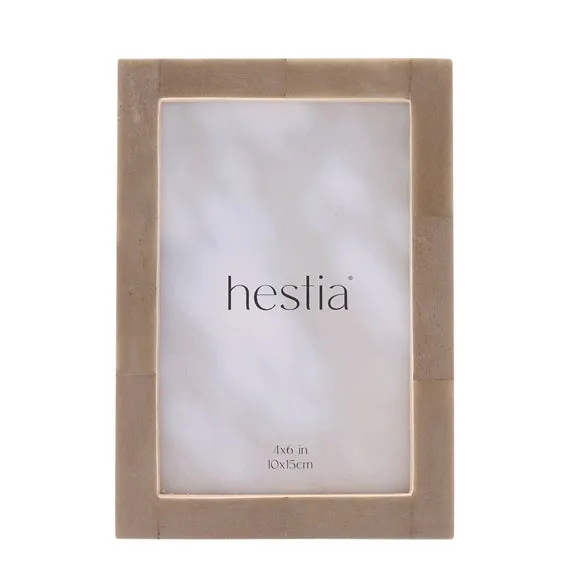 Hestia Grey Thin Stained Bone Effect Photo Frame 3