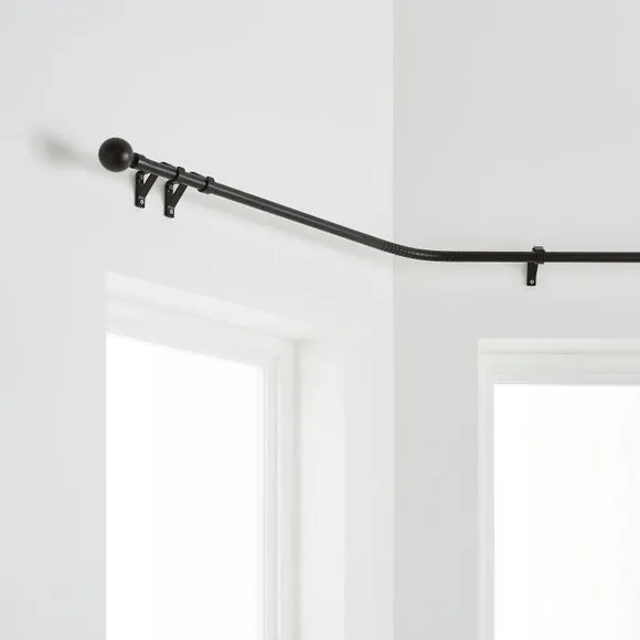 Bay Fixed Metal Eyelet Curtain Pole