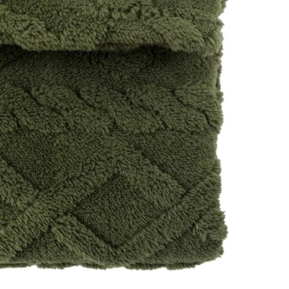 Forest Cable Stitched Throw Blanket 4