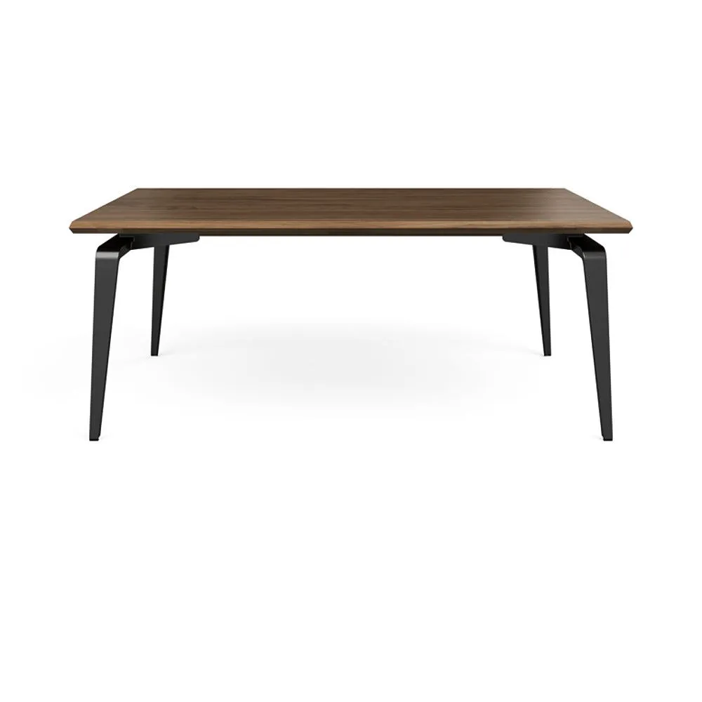 Ligne Roset Odessa Dining Table European Walnut Black Legs 180 x 98cm 2