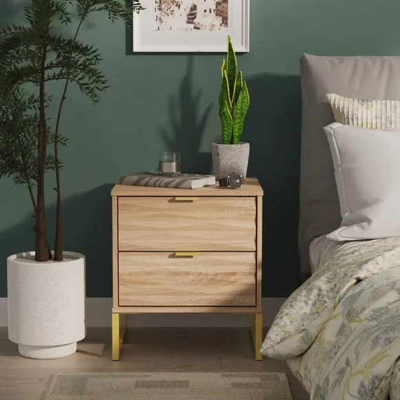 Tuxford 2 Drawer Bedside Table 1