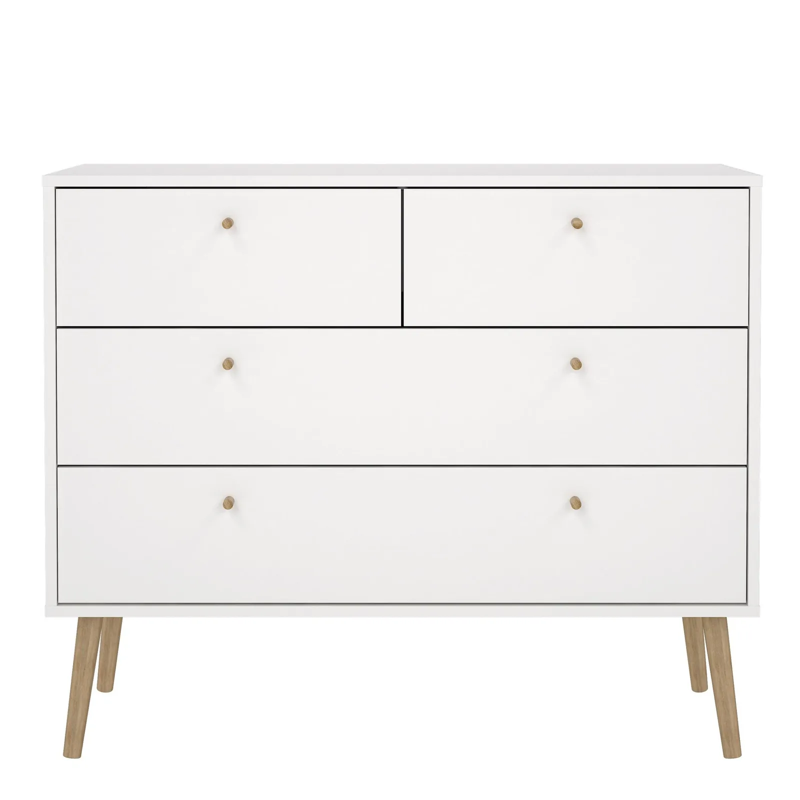 Furniture To Go Cumbria Chest 2 + 2 Drawers in White 3