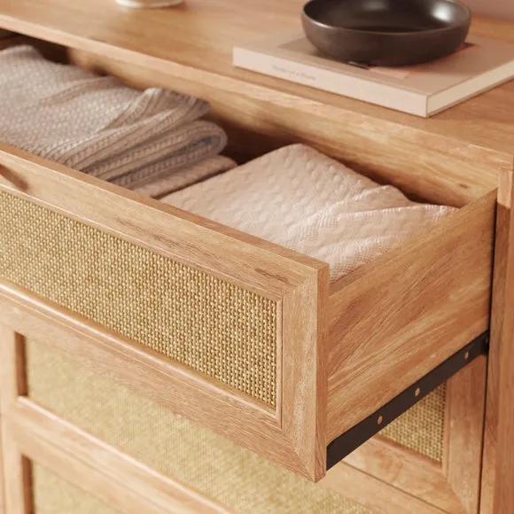 Jordyn 5 Drawer Chest, Mango Wood Effect 6